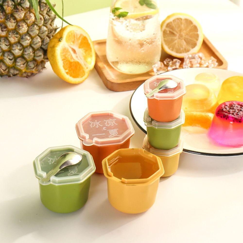 Portable Reusable Ice Cube Mold Polygon With Lid Ice Bucket Ice Cup Summer DIY Refrigerator Freeze Ice Maker