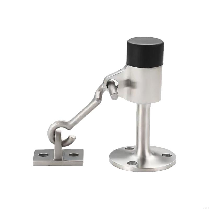 304 Stainless Steel Door Stoppers with Hook No Drilling Required Strong & Quiet Designs Door Stop for Home & Office Use M4YD
