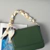 New Fashion Spring Summer Woman Handbag Accessory Part Chains Detachable Replacement Floral Silk Cotton Scarve Strap Women Chain