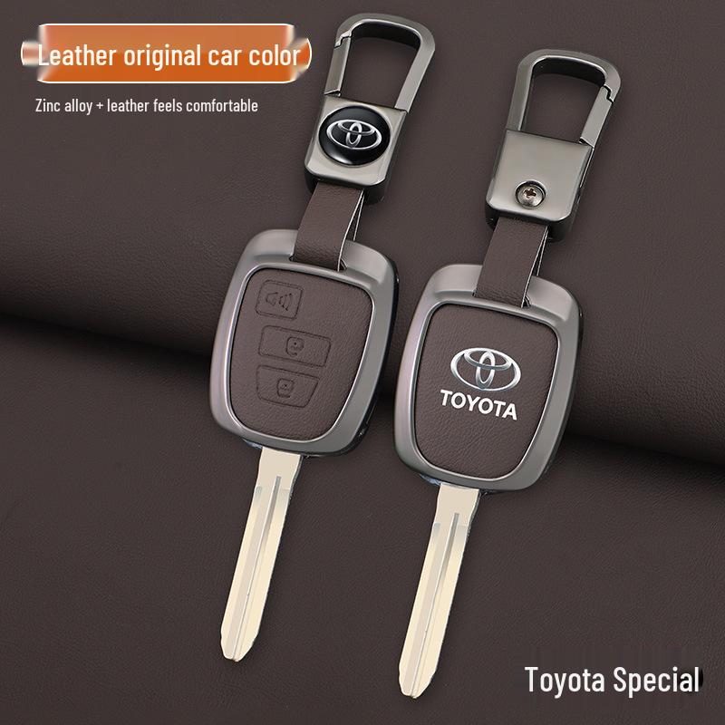 Metal Shell Key Case for Toyota FJ Cruiser, Old Model RAV4, Prado, and Land Cruiser