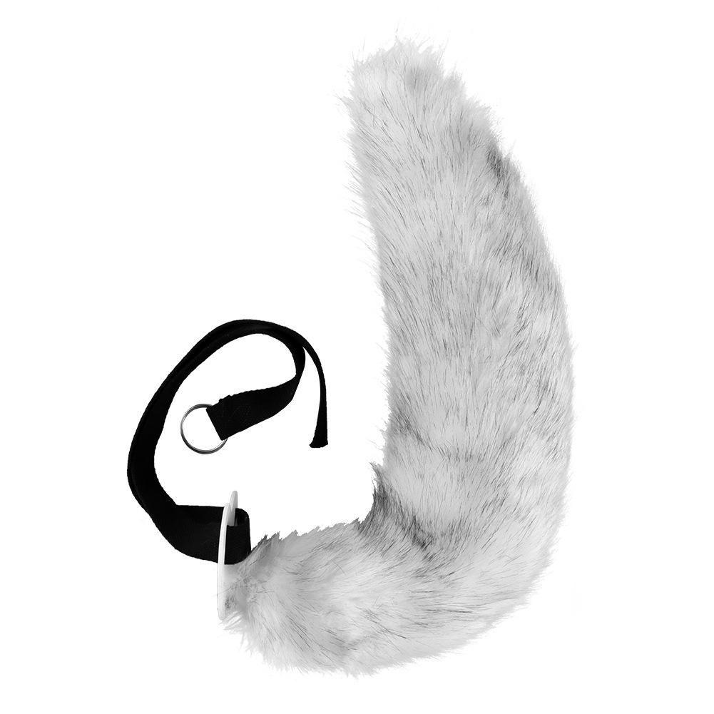 Simulated Fox Tail Cosplay Comic Show Handmade Plush Fox Tail Adjustable Wolf Tail Foxtail Accessories