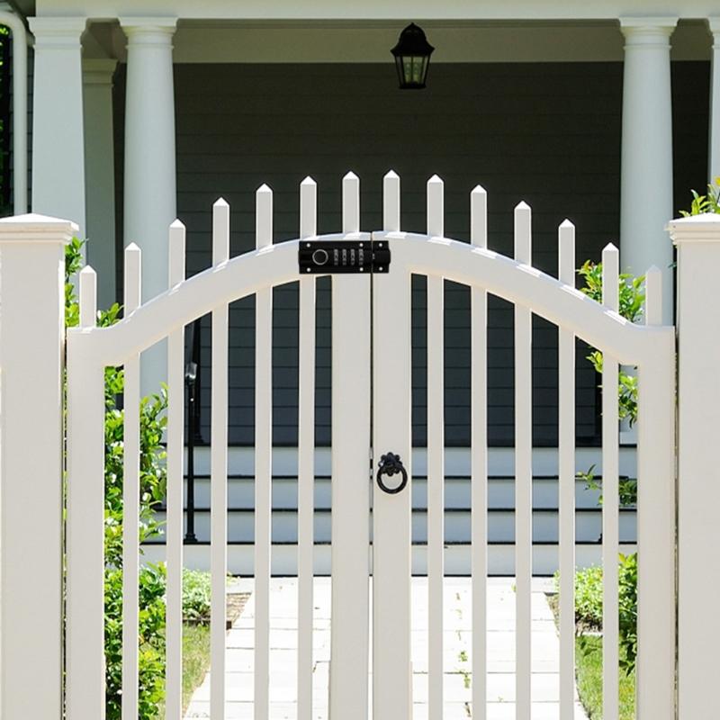 4-Digit Combination Lock Password Lock Sliding Bolt Door Lock Easy To Install