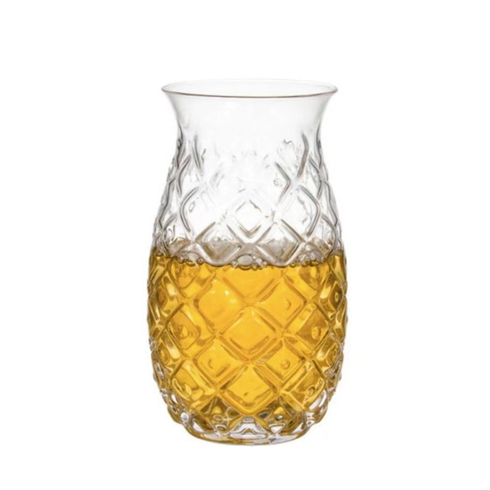 1-2pcs/Set 480ml Pineapple Shaped Cocktail Glasses Wine Glass Cup For Home Bar Party Transparent Juice Glass