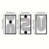 3pcs Abstract Geometric Gallery Hanging Painting - Bohemian Line Wall Decoration, Stunning Geometric Artwork for Modern Wall