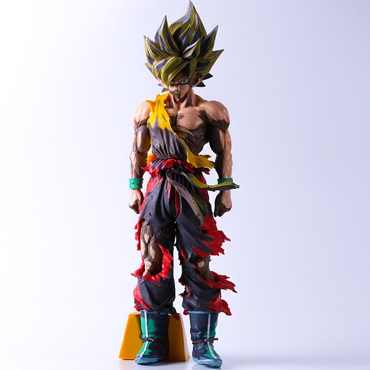 Dragon Ball Battle Damaged Goku Anime Figure in Color Box