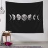 VIKAMA Celestial Psychedelic Aesthetic Tapestry Boho Galaxy Moon Animal Wall Hanging Bedroom Living Room Decor Polyester Cloth