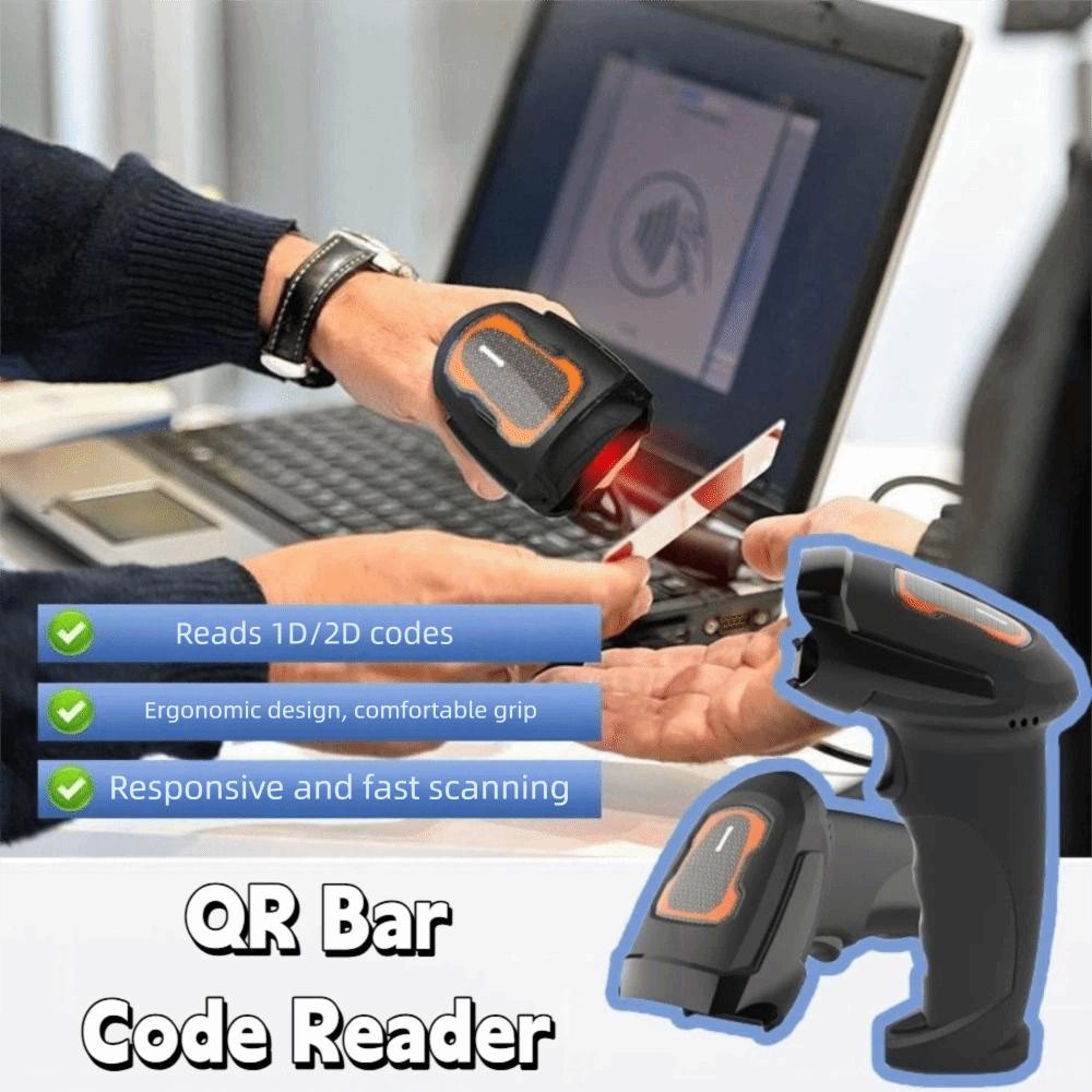 1.8Meter Data Cable 2D Barcode Scanner Omni-directional QR Bar Code Reader  Market
