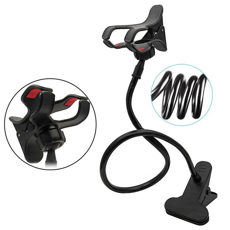 New 360 Clip Mobile Phone Holder Stand Portable Flexible Lazy Bed Desktop Bracket Smartphones Desk Bed Mount Stand Base Support