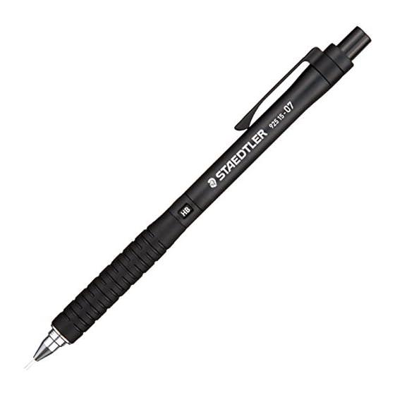 Механический карандаш STAEDTLER 0,7 мм, чертежный механический карандаш, черный 925 15-07