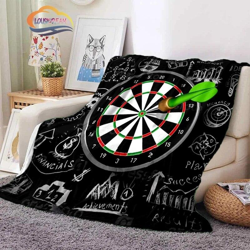 Darts Pattern Blanket Blank Series Ice and Fire  Cashmere  Fashion  Portable Flannel Warm Sofa Bed  Camping