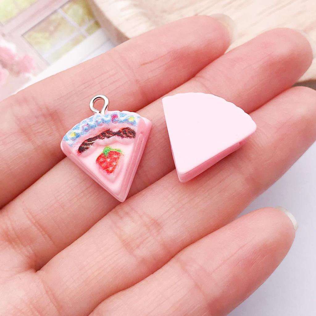 DIY Resin Pink Bear Lollipop Ornaments: Necklace, Earrings, Key Pendant Accessories