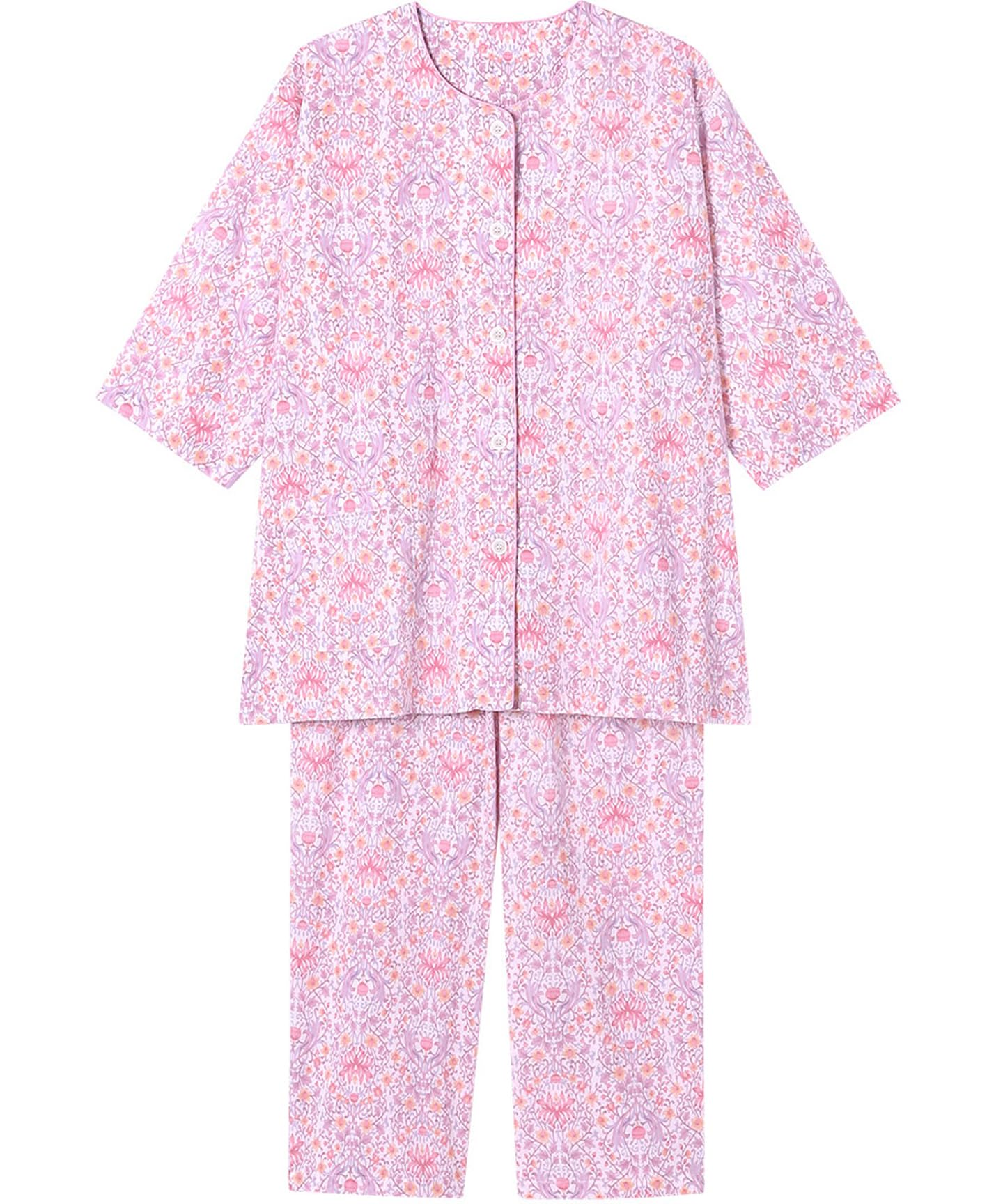 

Long Cotton Willow EP8074 PI M Wing/Wacoal Pajamas, 3/4 Sleeve, Sleeve, 8/10 Length, 100% (Main Body), Fabric,