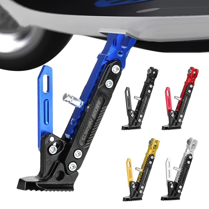 Motorcycle Kickstand Kick Bracket Motorbike Bicycle Adjustable Metal Foot Side Stand Supportor Parking Motorcycle Accessories