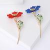 Emaille Prunkwinde Broschen für Damen Unisex Botanische Anstecknadeln Büro Party Freund Geschenke Schmuck Zubehör