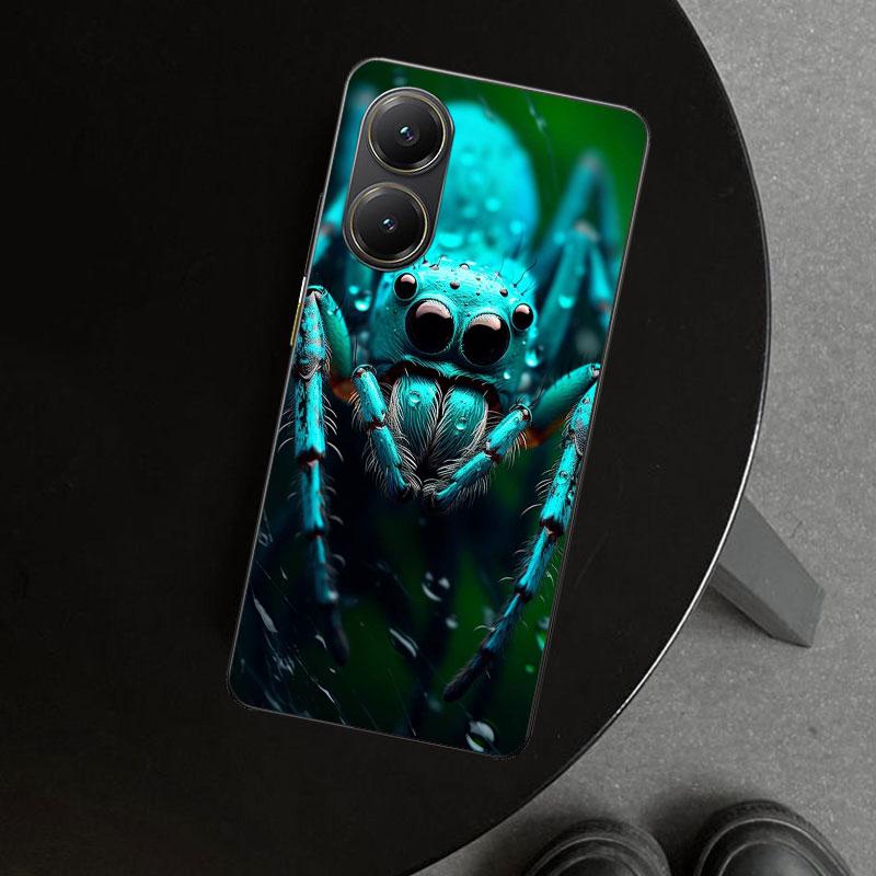 Black Widow Spider Insect Phone Case Cover for Xiaomi Poco X6 X5 X7 Pro F7 Ultra Redmi 15C 15 13C 13 12C 12 10C 10 10A 9C 9A 9T