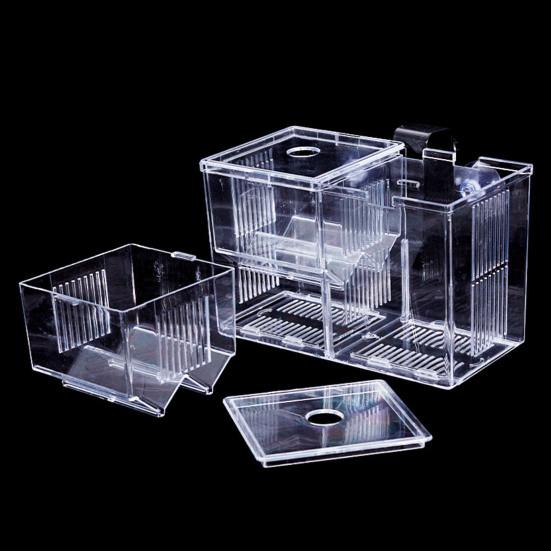 Aquarium Breeder Box Isolation Fish Breeding Hatching Divider Transparent Multi-Grid Design Fish Breeding Isolation Box for Shrimp Clownfish