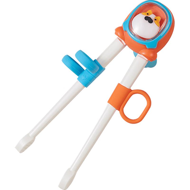 JOYNCLEON Kids Learning Training Chopsticks Orange Blue with Storage Box