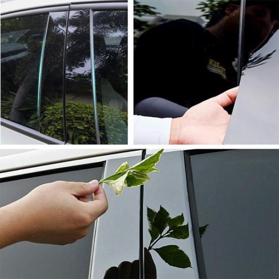 For 2013-2018 Nissan Altima Window Pillar Posts Door Cover Trim 8PCS Gloss Black