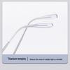 Danyang Men's Half-Frame Myopia Glasses, Memory Titanium Business Eyebrow Line, Model 8047.