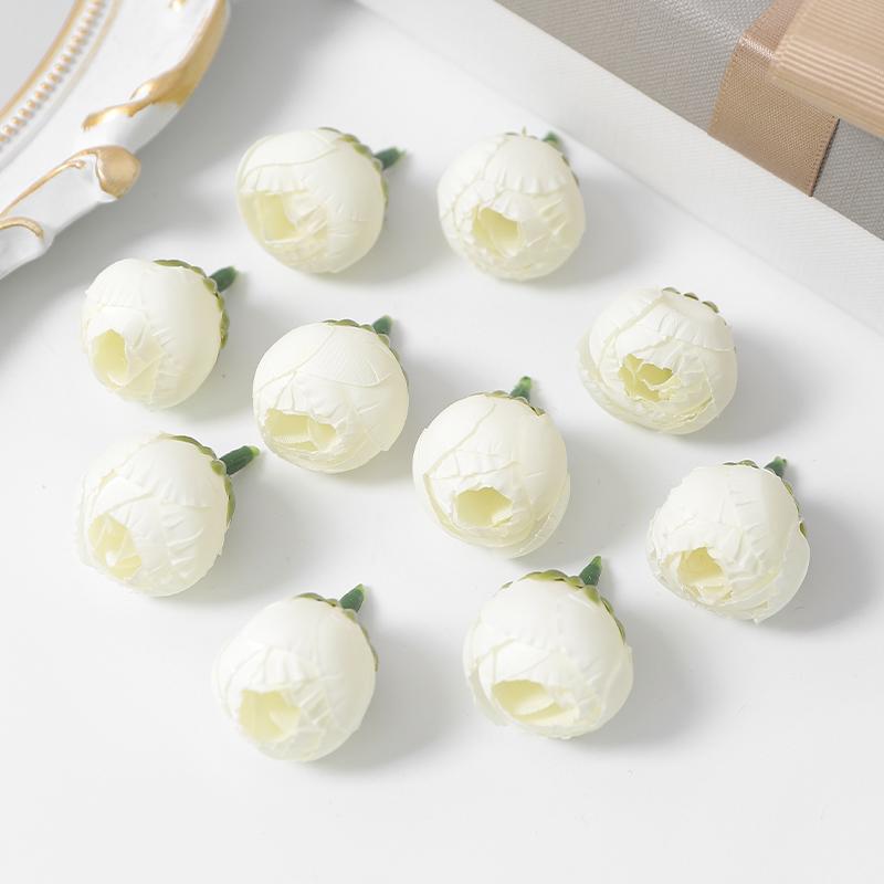 10/20Pcs Rose Artificial Flowers Heads 3CM Fake Flowers for Home Decor Wedding Marriage Decoration DIY Craft Garland Accessories