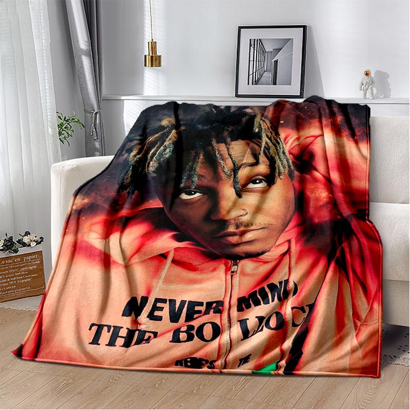 3D Print Juice WRLD 999 Legend Rapper Album Blanket,Soft Throw Blanket for Home Bedroom Bed Sofa Travel Picnic Cover Kid Gift