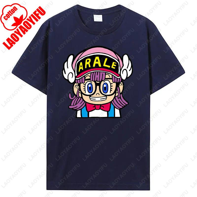 Cute Arale T Shirt Unisex Cotton Graphic Tshirt Anime Print  Manga Clothing Summer Vintage Fashion Streetwear Kawaii Ropa Mujer