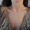 Classic Fashion Pearl Collarbone Necklace, Light Luxury Women's Niche Design Necklace, New Simple and Elegant Choker