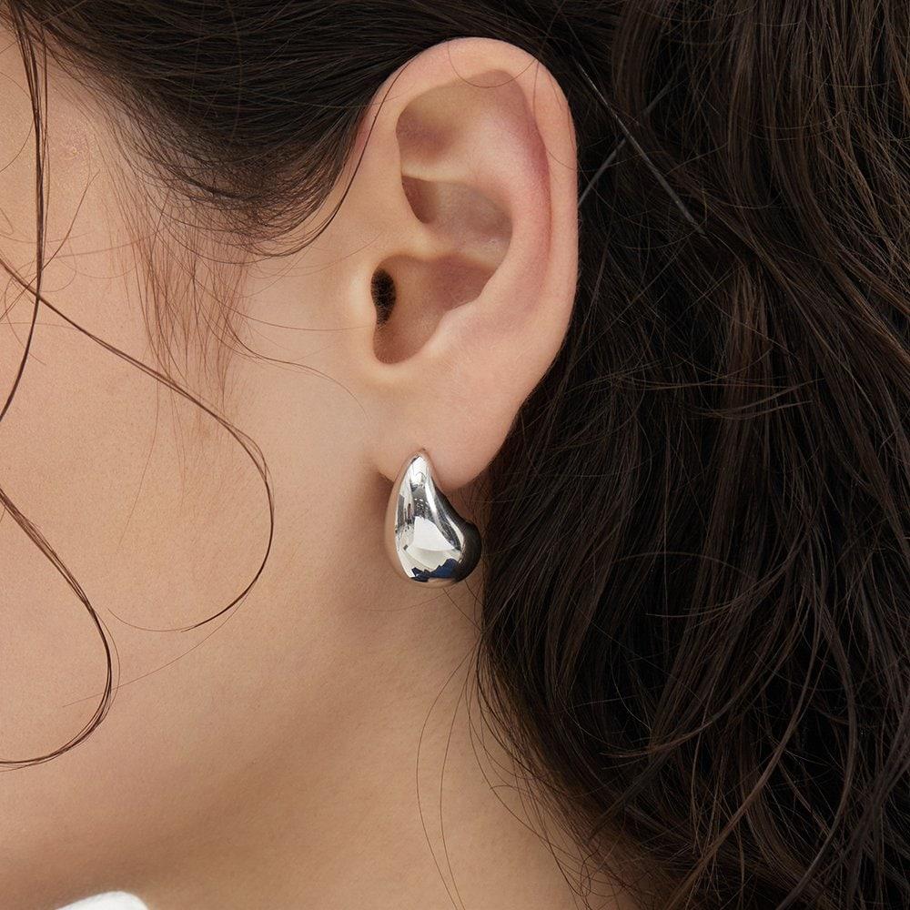Champagne Full Moon (W) Big Bowl Earrings Hl2E53215Wbxxx