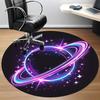 1pc Galaxy Rings Office Round Area Rug,  Mat Suitable ForOffice, Under Office Chairs Bedroom Living Room Home Decor, Room Deco