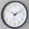 Modern 12inch Glow In The Dark Clock Non-Ticking Energy-Saving Silent Quartz Clock Hanging Plastic Digital Clock Living Room
