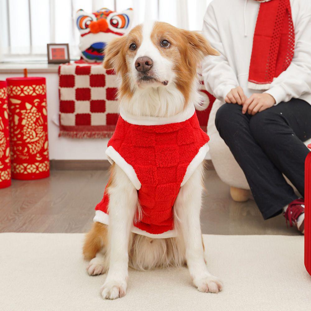 Autumn Winter New Cotton Plush Clothes for Large Dogs & Cats