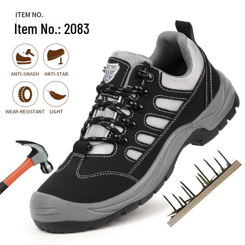 Spring Safety Work Shoes: Anti-Smash, Puncture-Resistant, Durable Soles, Oil, Acid & Alkali Resistant for Construction Sites