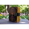 400 Page Large Grimoire Tree of Life Leather Journal For Women, Handmade Vintage Notebook Sketchbook Junk Journal, Gift For Him Her,