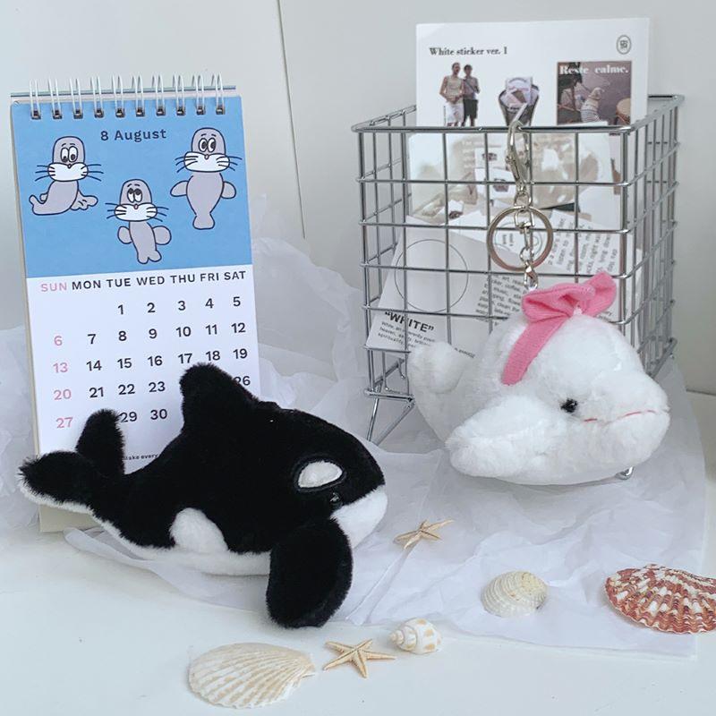 New Cute Marine Animal Doll Girl Pericarp Bag Keychain Pendant Plush Doll Grab Machine Doll