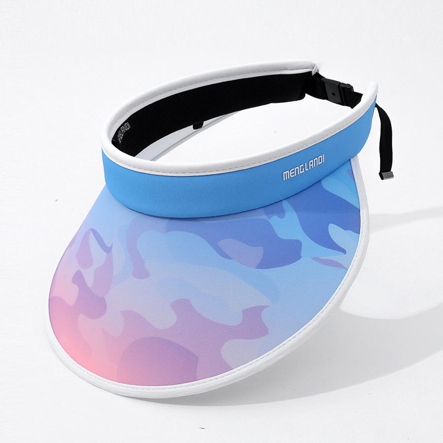 

Style Hat Versatile Gradient Women Breathable Sunshade Hatscaps Blue Pink