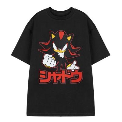 Sonic The Hedgehog Mens Shadow Japanese Short-Sleeved T-Shirt