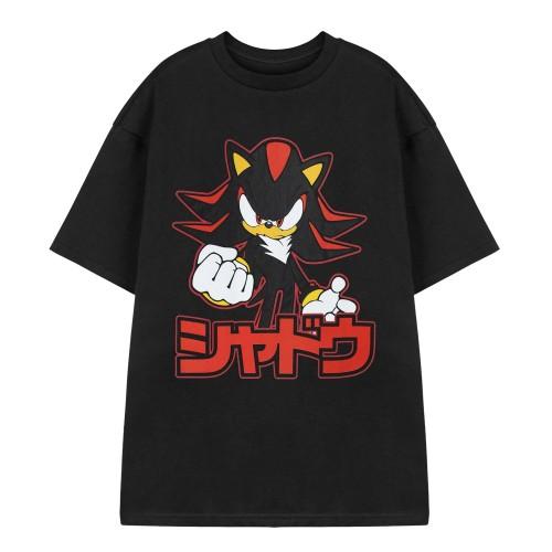 Sonic The Hedgehog Mens Shadow Japanese Short-Sleeved T-Shirt