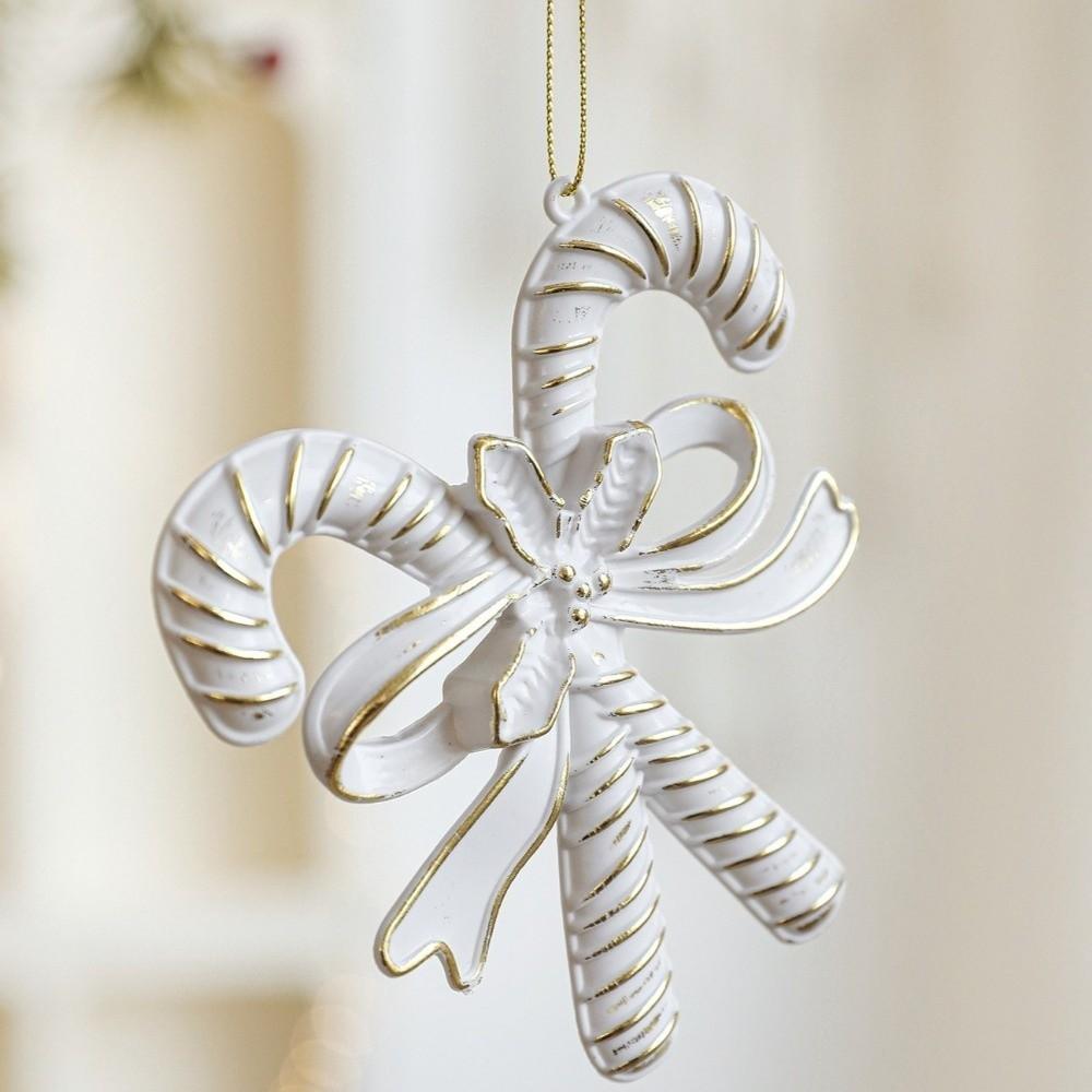 Ouro Branco Árvore de Natal Decoração Veado Enfeite de Árvore de Natal Decoração de Casa