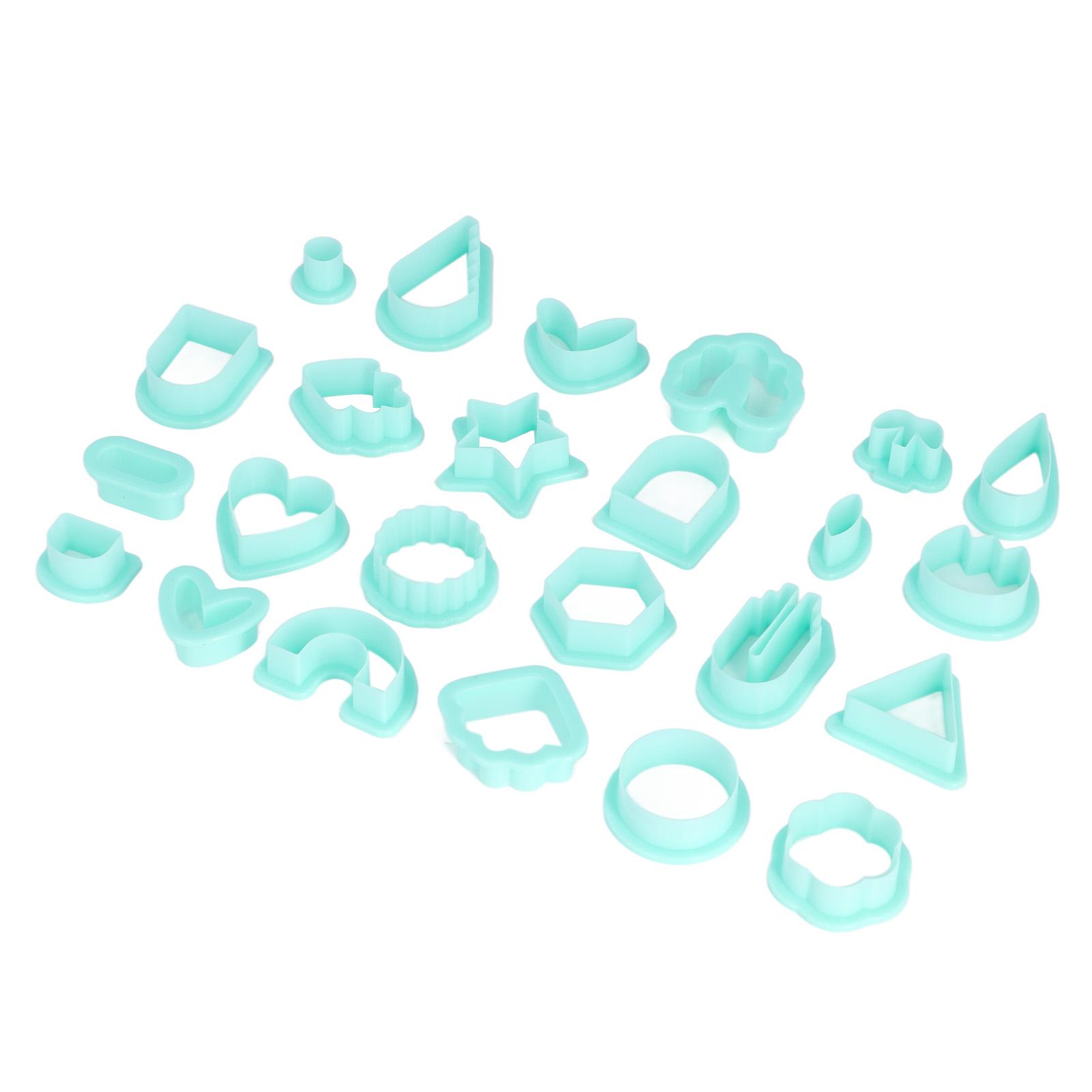 

24 Pcs Polymer Clay Cutters Various Shapes DIY Hand Made Jewelry Earrings Making Mould Cutters Tools