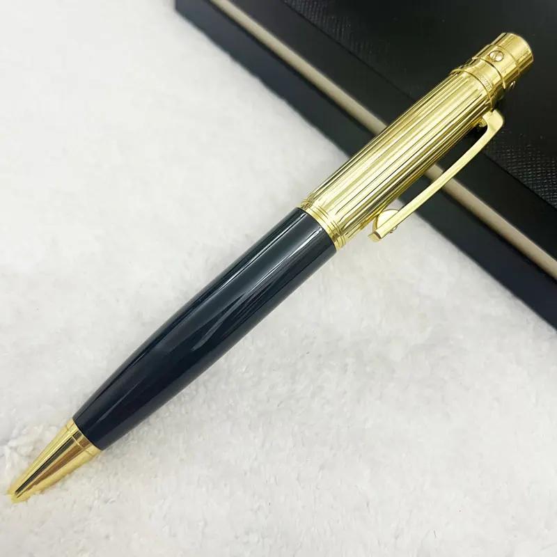 Rollerball Ballpoint Pen Blue Carving With Serial Number Writing Smooth Stationery