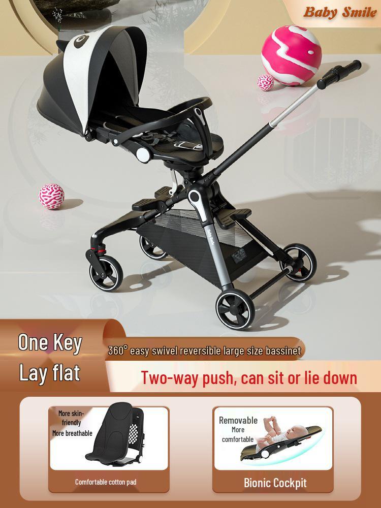 

Huaying Сверхлегкая Складная Детская Коляска: Универсальный наклон и реверсивное сиденье, конструкция с высокой посадкой