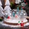 A Top Quality Multi-Use Clear Plastic Water Globes DIY Craft Props Empty Snow Globes with Screw off Cap for Snow Globe Making