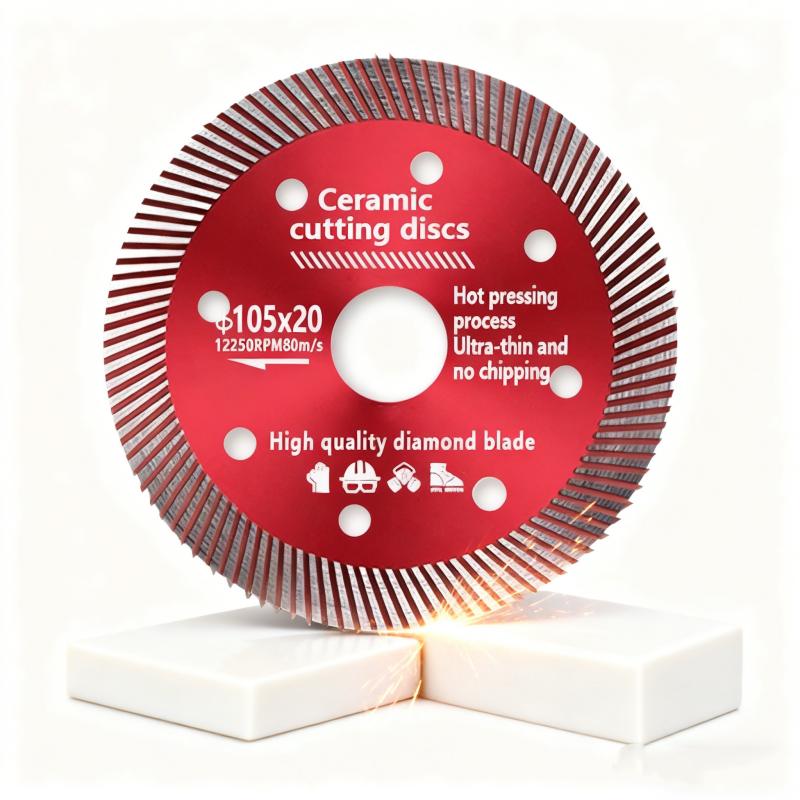 Cutting Blades for Angle Grinder Diamond Saw Blade 105mm Turbo Diamond Saw Blade Disc Porcelain Tile Ceramic Granite Marble