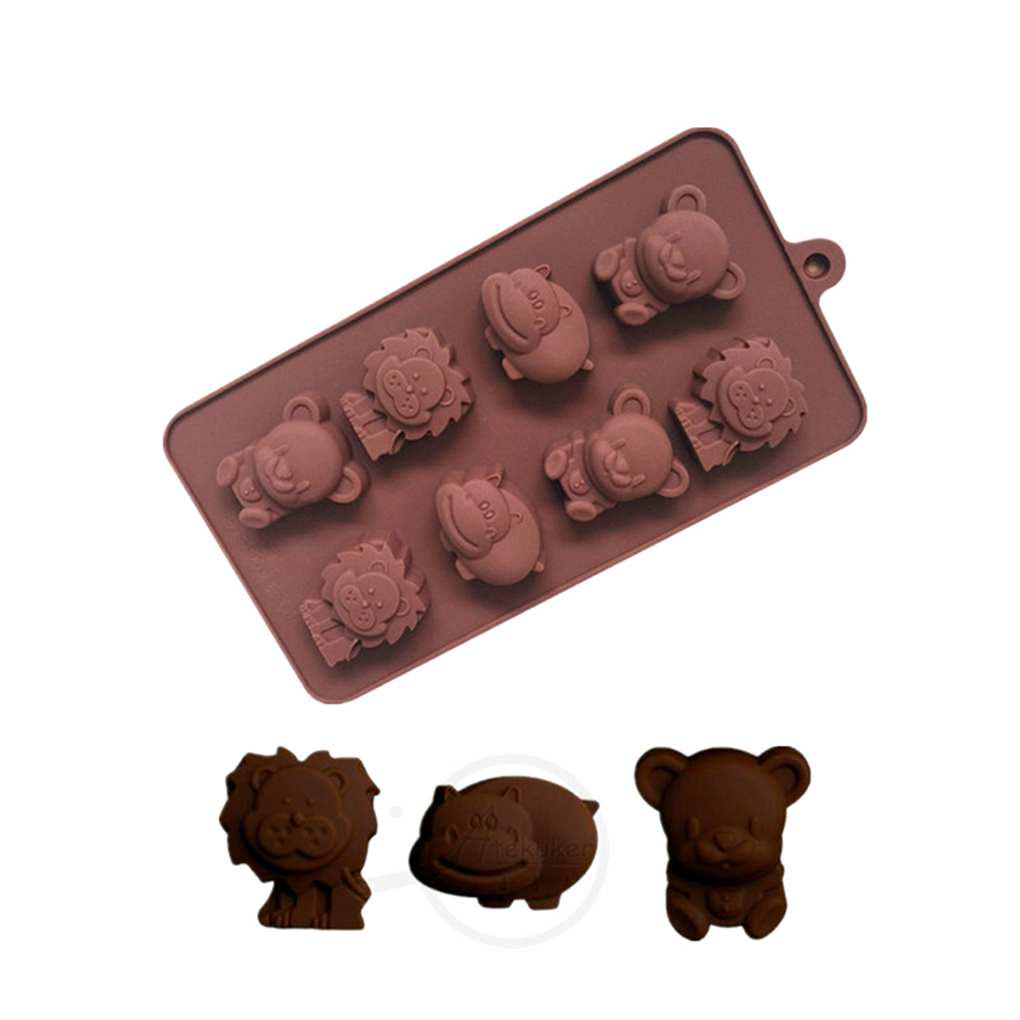 Silicone Non-stick Fondant Mold Recycling DIY Crafts Molds Dessert Animal Shaped Cakes Decoration Baking Mould Chocolates