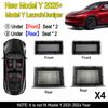 For Tesla Model Y Juniper 2025 Front Rear Under Seat Storage Box Bins Center Console Organizer Hidden Drawer Travel Accessories