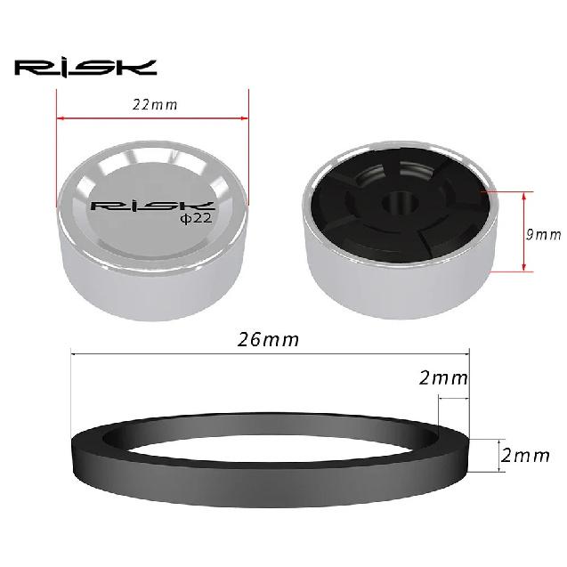 Kit di Riparazione Pistoncino Pinza Freno Idraulico RISK per Shimano M7000 M7100 M8000 M8100 M9100 RS785, Kit Guarnizioni Freno a Disco a Olio MTB Strada
