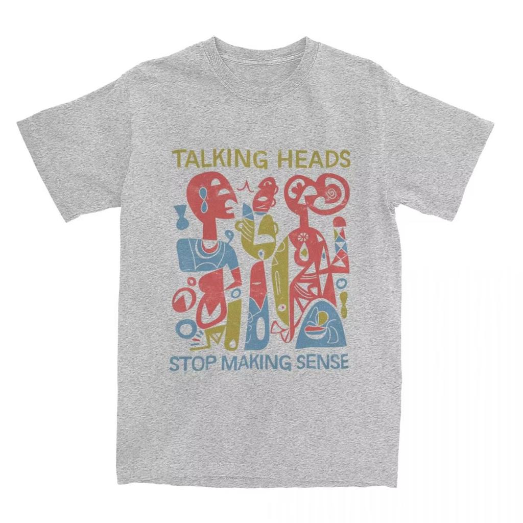 Talking Heads Stop Making Sense Stuff T-Shirt rock band Casual Cotton summer cotton Men's Women top tee Short Sleeve  Streetwear