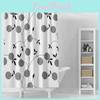 Contemporary Peva Shower Curtain With Stunning Black Peony Design Perfect For Bathrooms