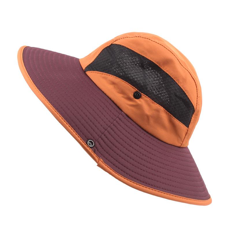 Outdoor Hat Breathable Milliner Sunshade Couple Bucket Hat Foldable Sun Hat Travel Mountaineering Travel Sun Hat