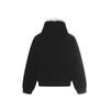 American Style Men's Coats Hooded Faux Fur Single Breasted Loose Solid Color Winter Jackets